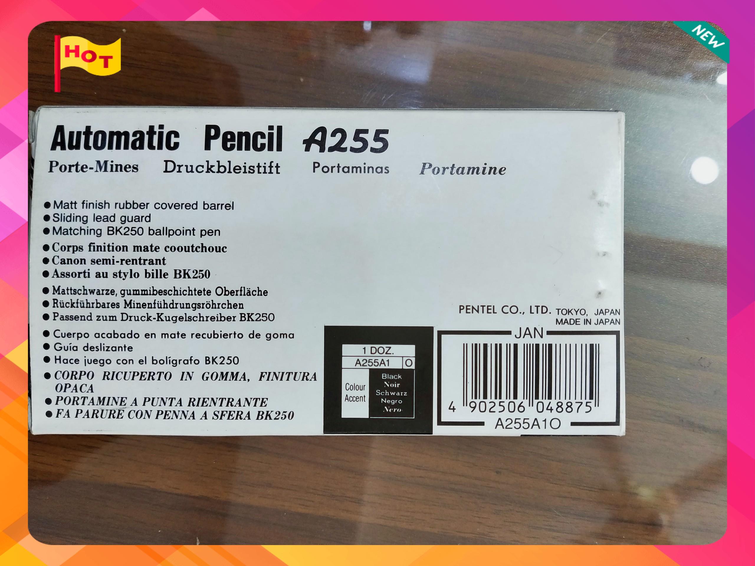 Bút chì bấm Pentel A255 (chính hãng) - cây