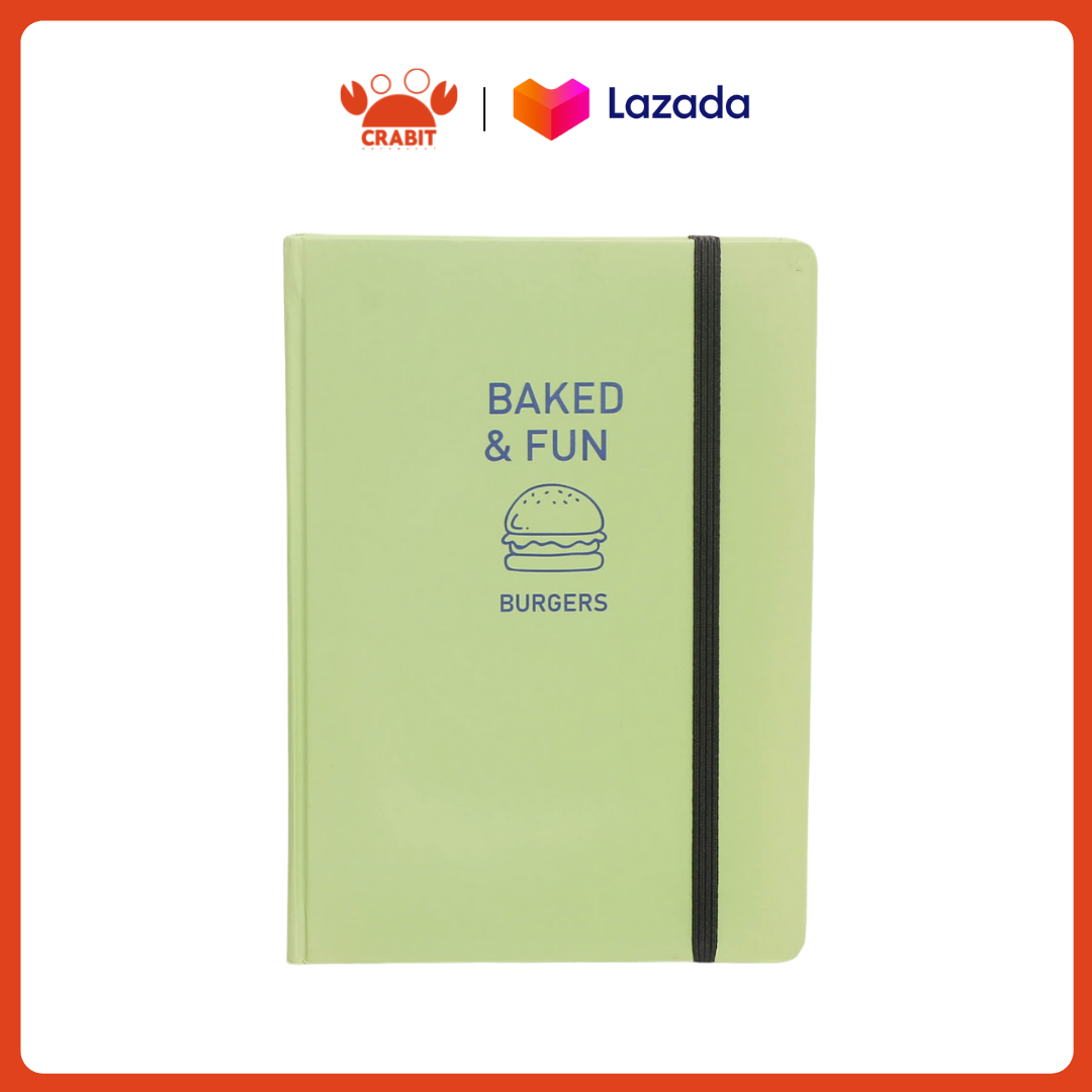 Sổ tay ghi chép ruột dotgrid Crabit 100gsm - Baked&Fun Burger