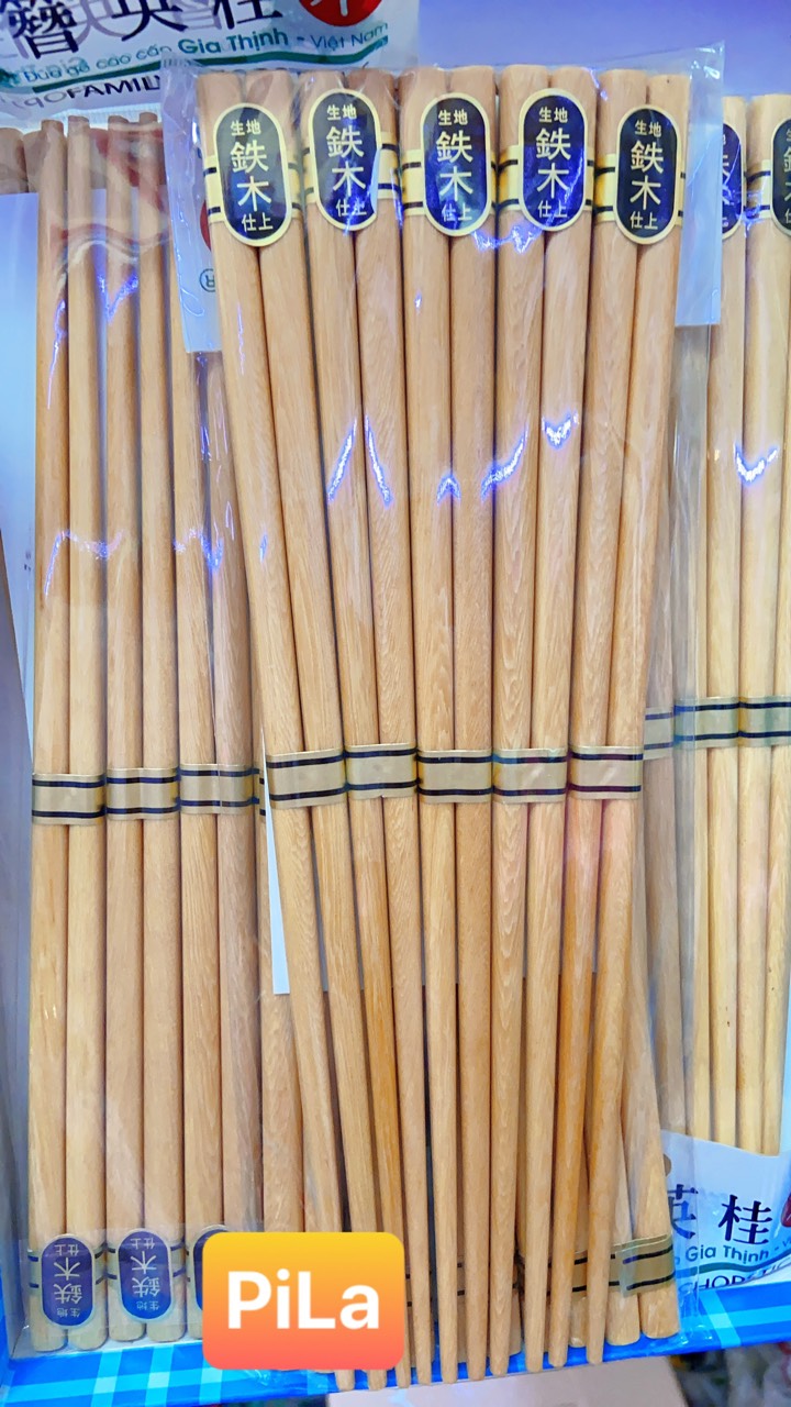 [HCM]Bộ 10 Đôi Đũa Gỗ Kem Cao Cấp Đài Loan
