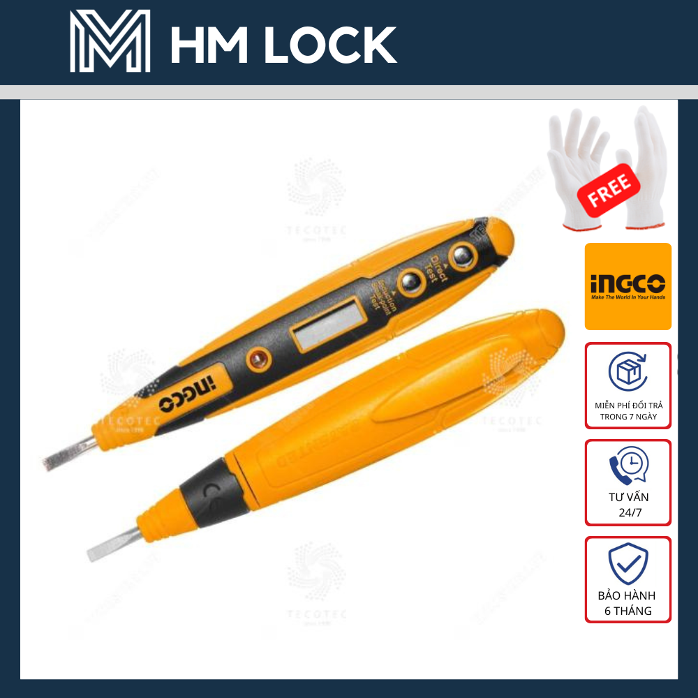 Bút thử điện ac100-500v ingco - hàng chính hãng - hsdt2201