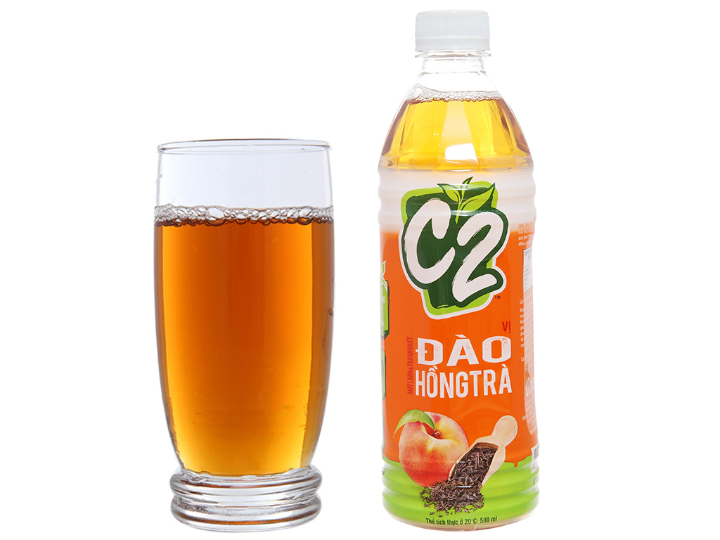 6 chai hồng trà đào C2 455ml