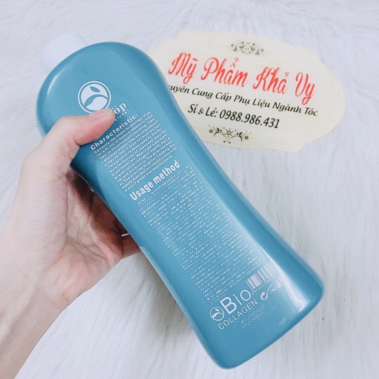 thuốᴄ ép 1 duỗi tóc thẳng 1 lần chai 1000ml - thuốᴄ ép tóc 1 lần collagen