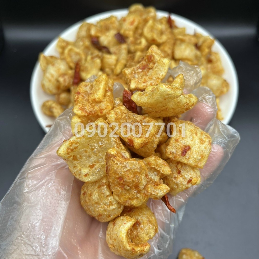250g Da heo cháy tỏi thơm ngon - đồ ăn vặt