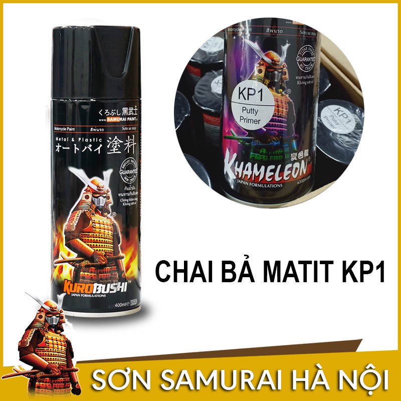 Sơn samurai - Chai sơn bả matit KP1 - sơn xịt samurai
