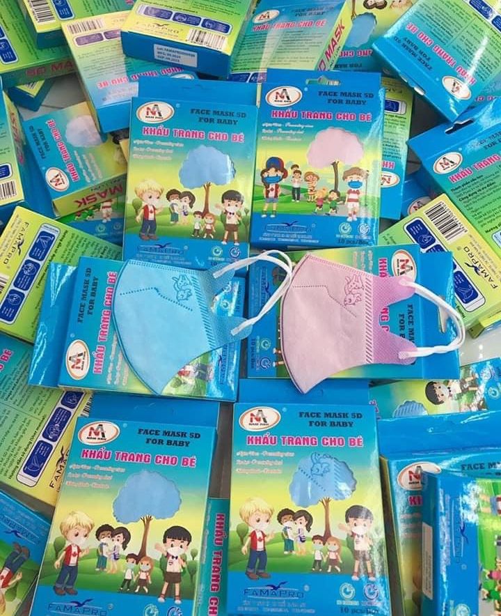 Khẩu trang kháng khuẩn cho bé