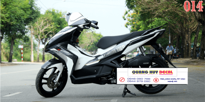 Tem trùm Air Blade trắng đen - Độ dán team trùm decal xe máy Air Blade trắng đen - Team trùm decal xe máy Air Blade rẻ đẹp và chất