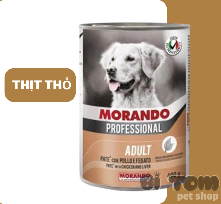 PATE CHO CHÓ MORANDO LON 400G - NHIỀU VỊ