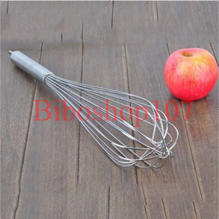 Phới lồng đánh trứng inox 25cm (dụng cụ đánh trứng cầm tay)