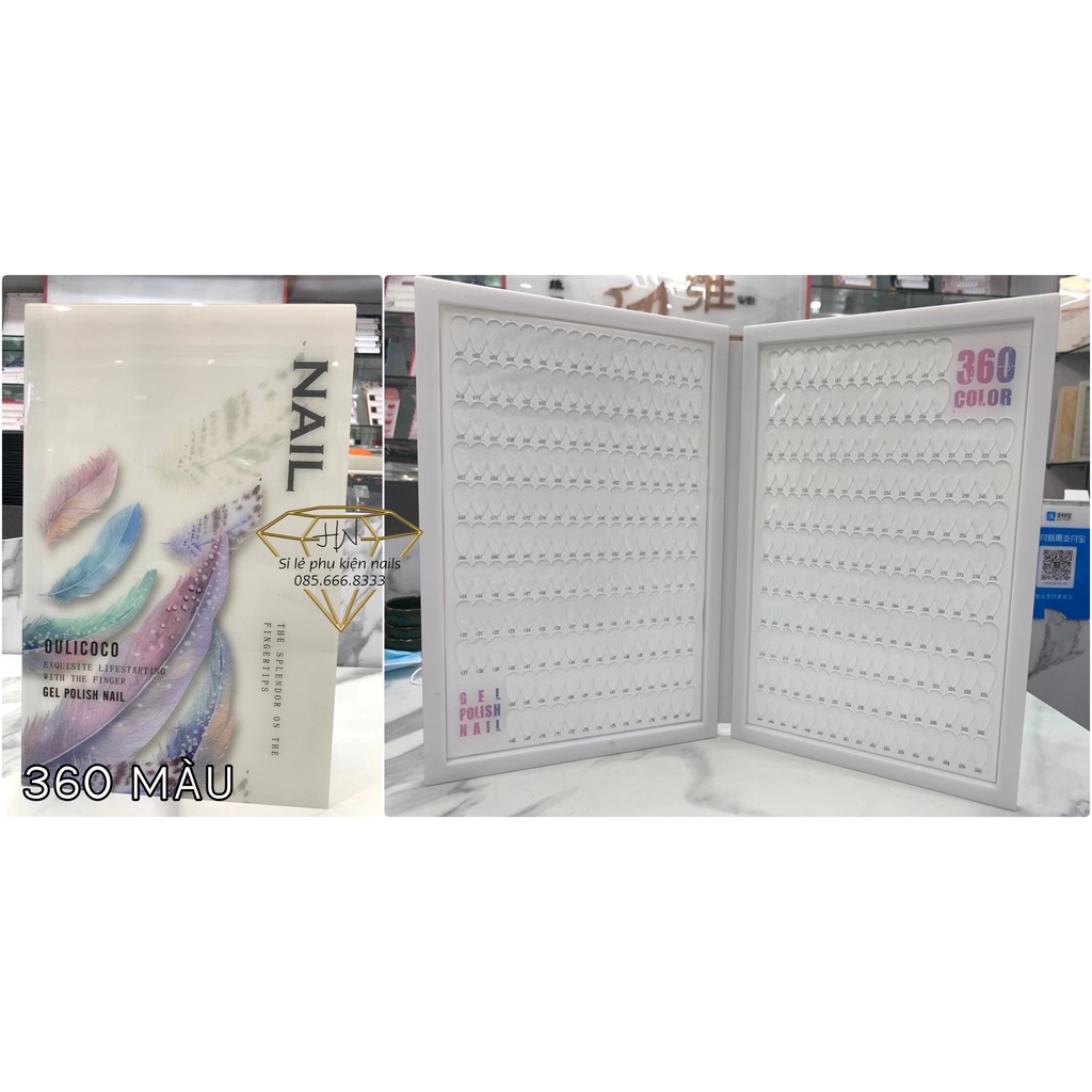 Sổ móng mẫu nail 360 màu