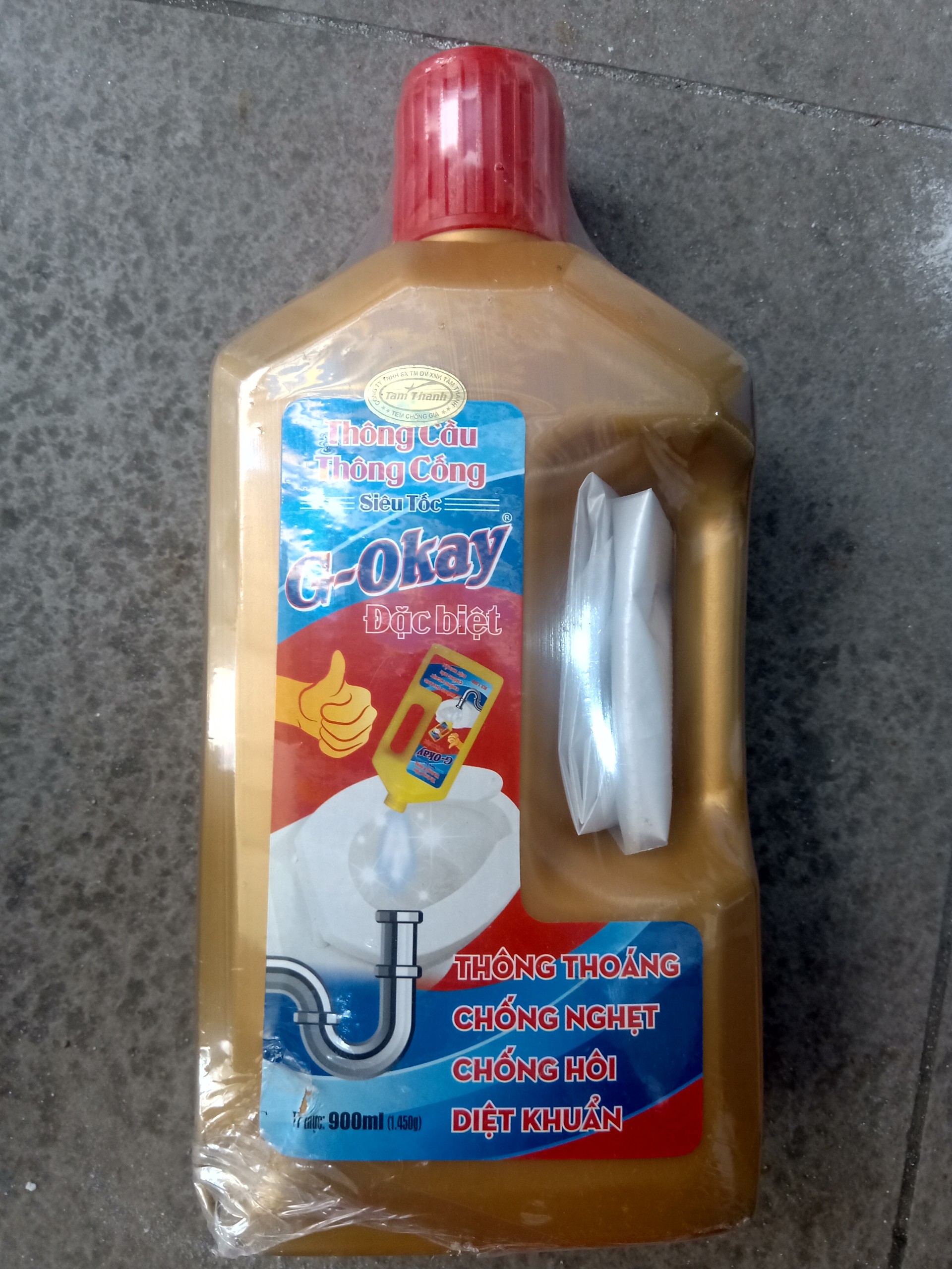 [HCM]Dung dịch thông cầu thông cống G-Okay. 900ml.