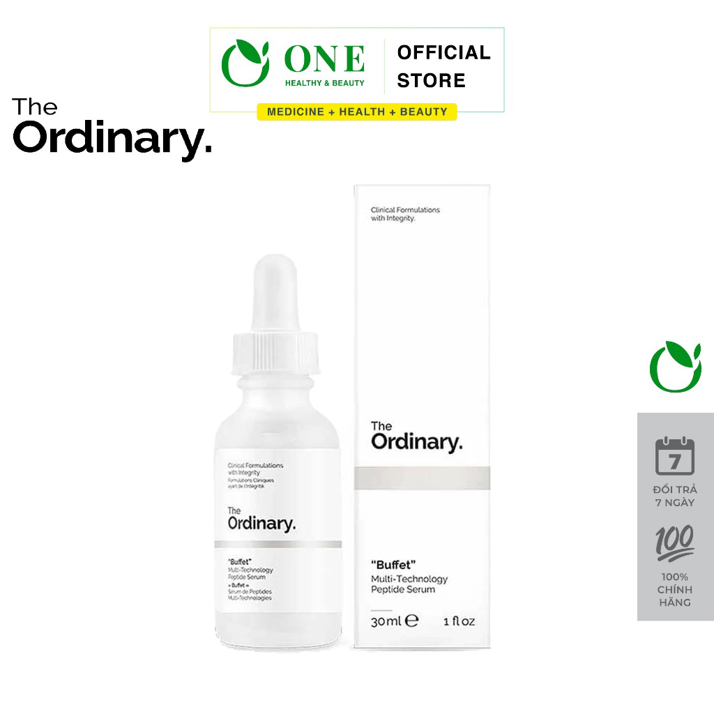 The Ordinary Chính Hãng - Buffet Tinh chất chống lão hóa, cấp ẩm, phục hồi & tái tạo da Multi-Technology Peptide 30ml