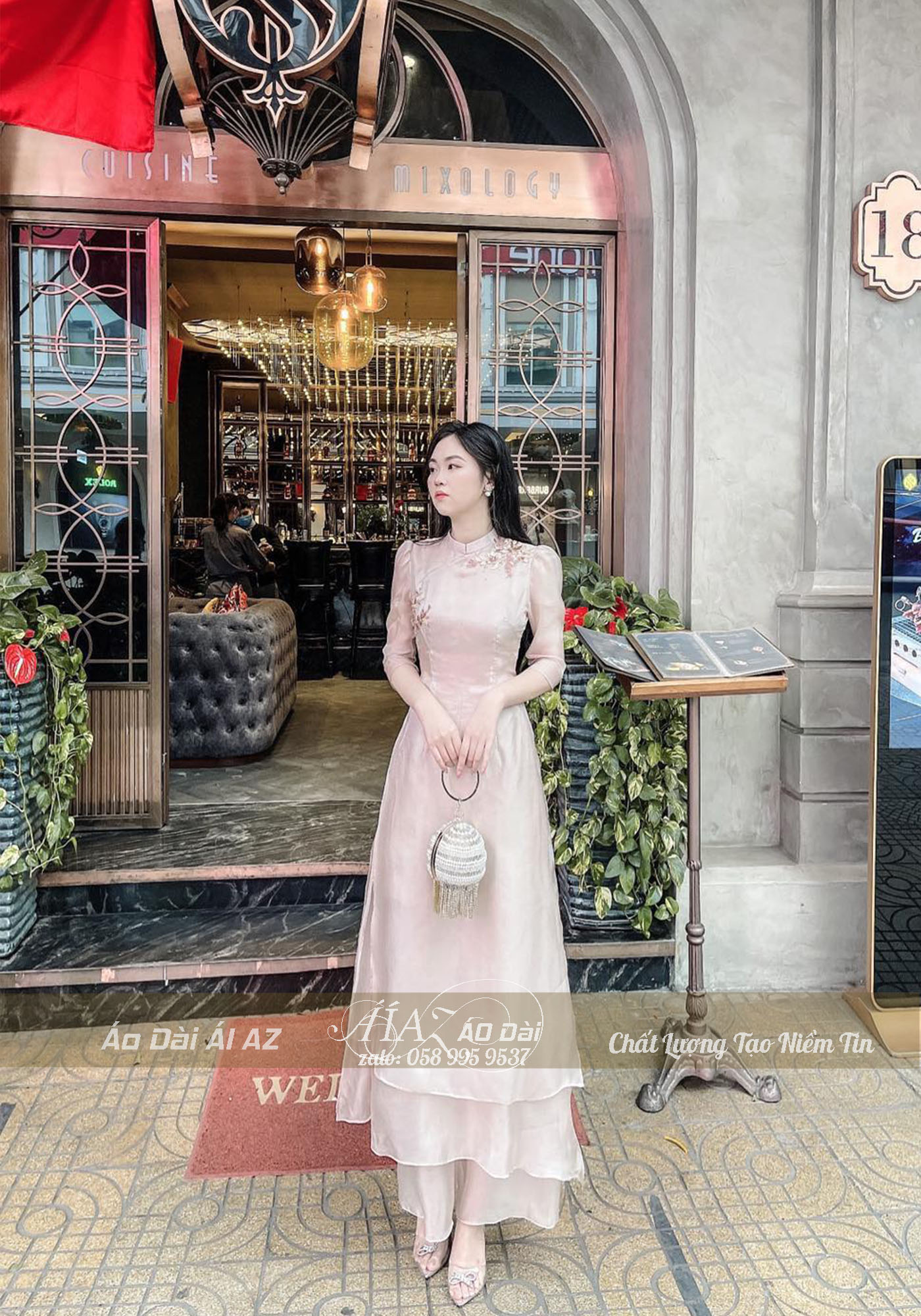 Áo Dài Cách Tân Nữ 4 Tà Hàng Cao Cấp
