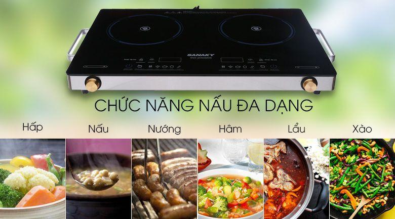 Bếp hồng ngoại đôi Sanaky SNK-203HGNW