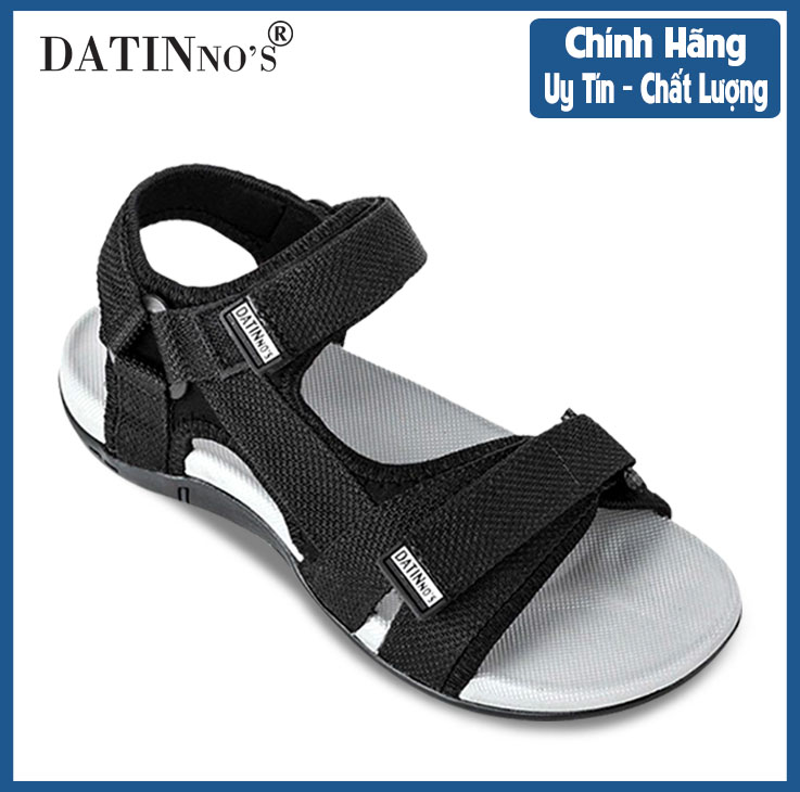 Giày Sandal Nam Quai Ngang, Dép Sandal Nam Đi Học Cao Cấp DATINNOS Đen