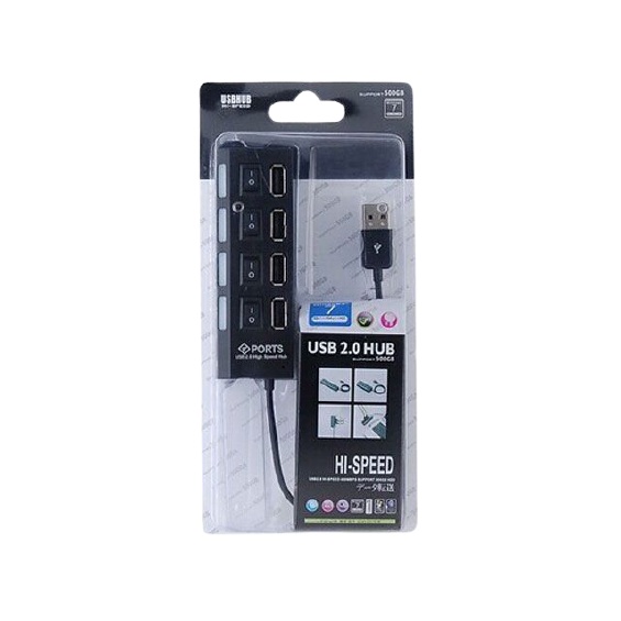 Hub chia 4 cổng usb có công tấc- LinDu Shop
