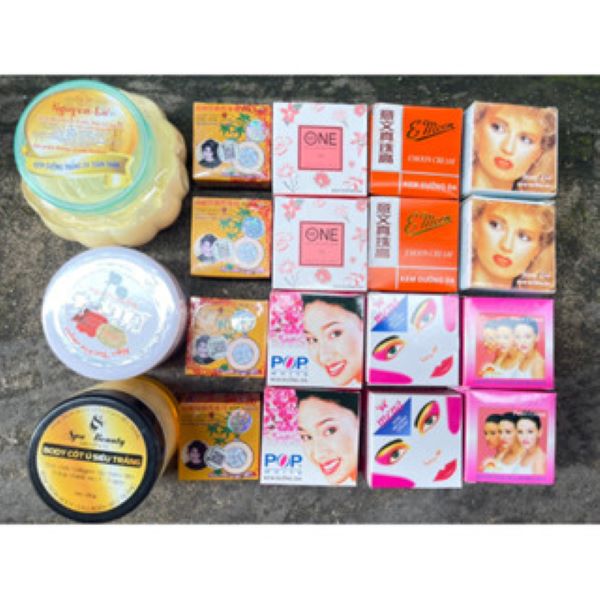 Combo kem cho khách chuyên trộn siêu trắng body