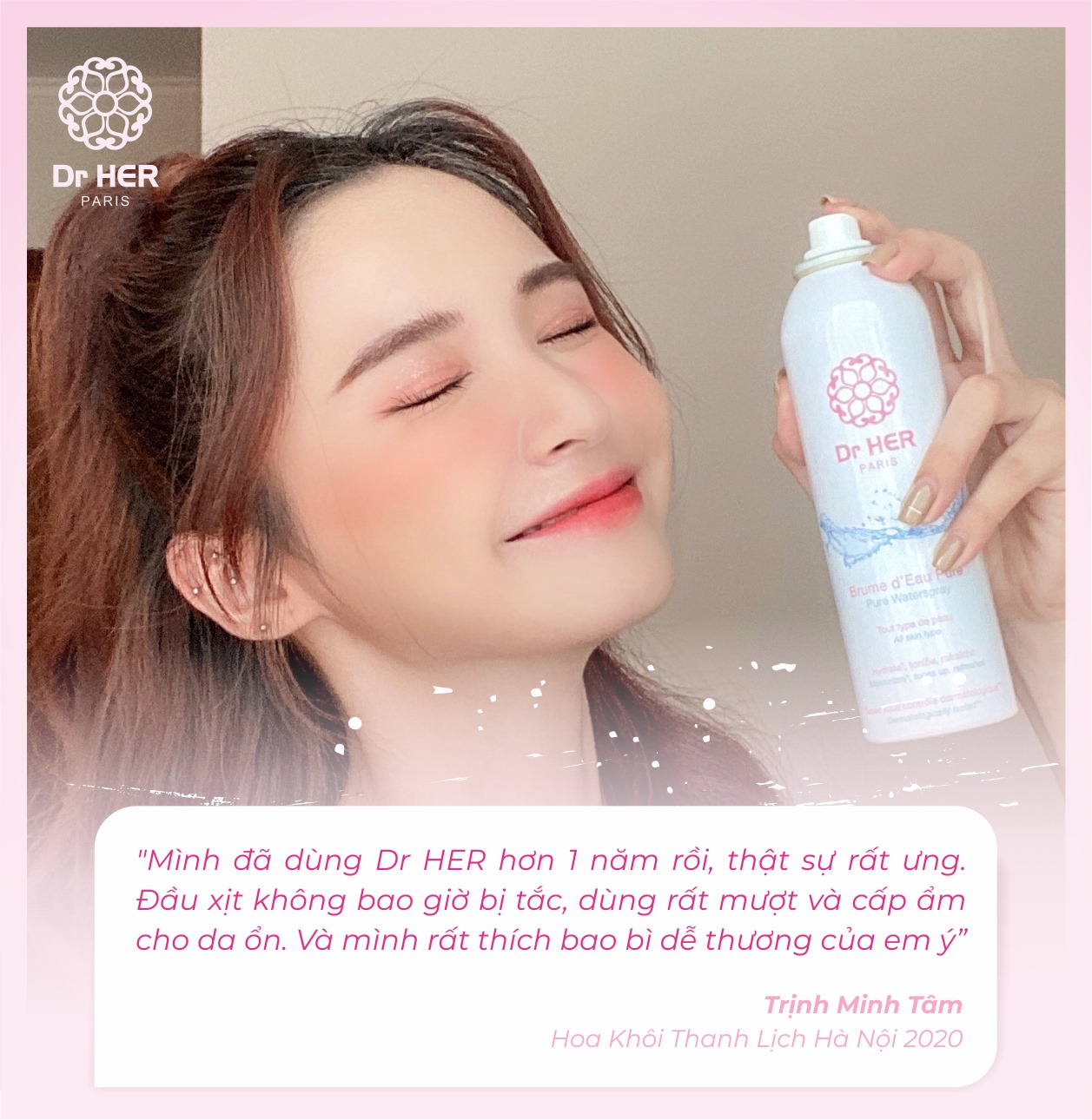 Xịt khoáng Pháp Dr HER_400ML
