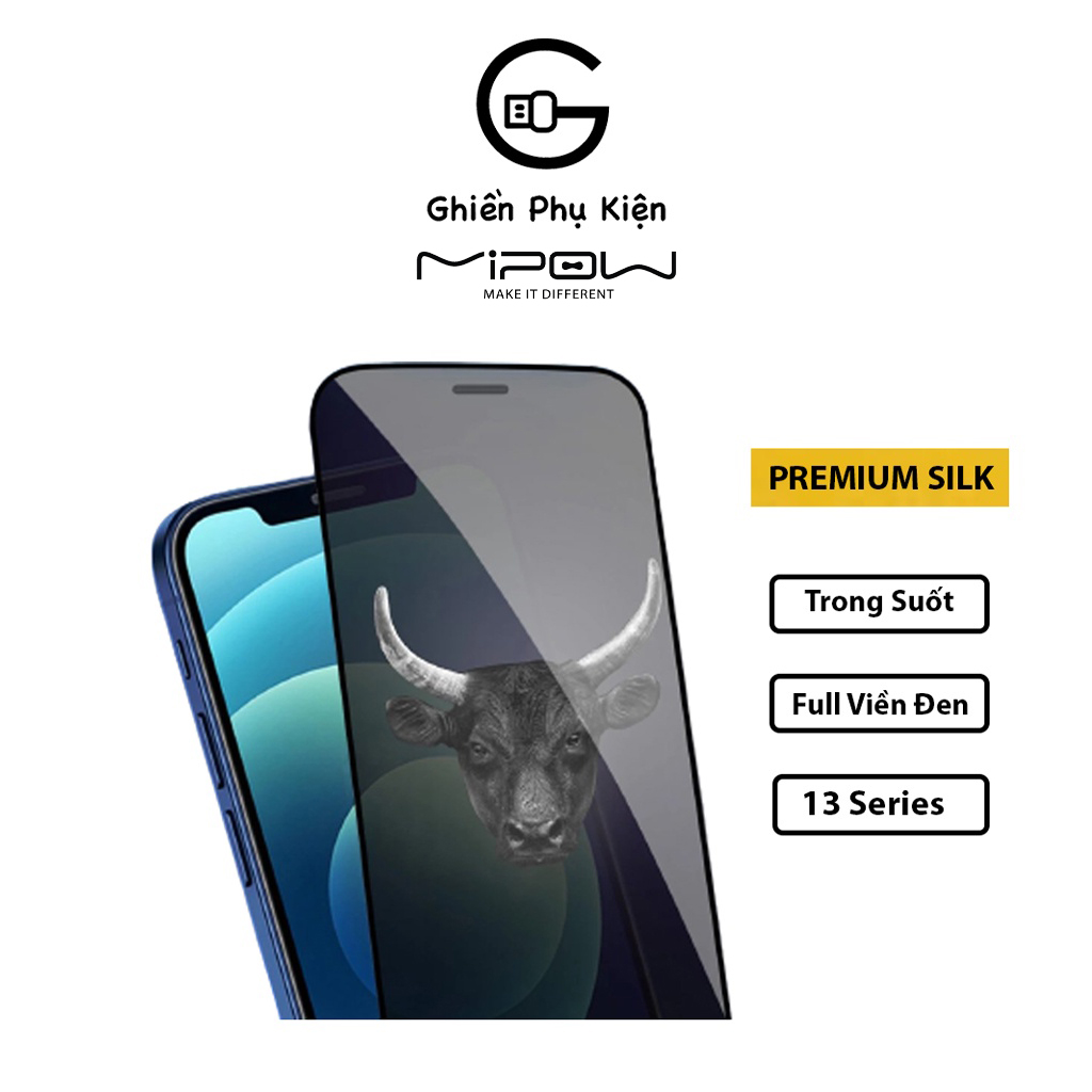 Kính Cường Lực Mipow Kingbull Premium HD 2.7D Dành Cho iPhone 13/12 Series - Hàng Chính Hãng
