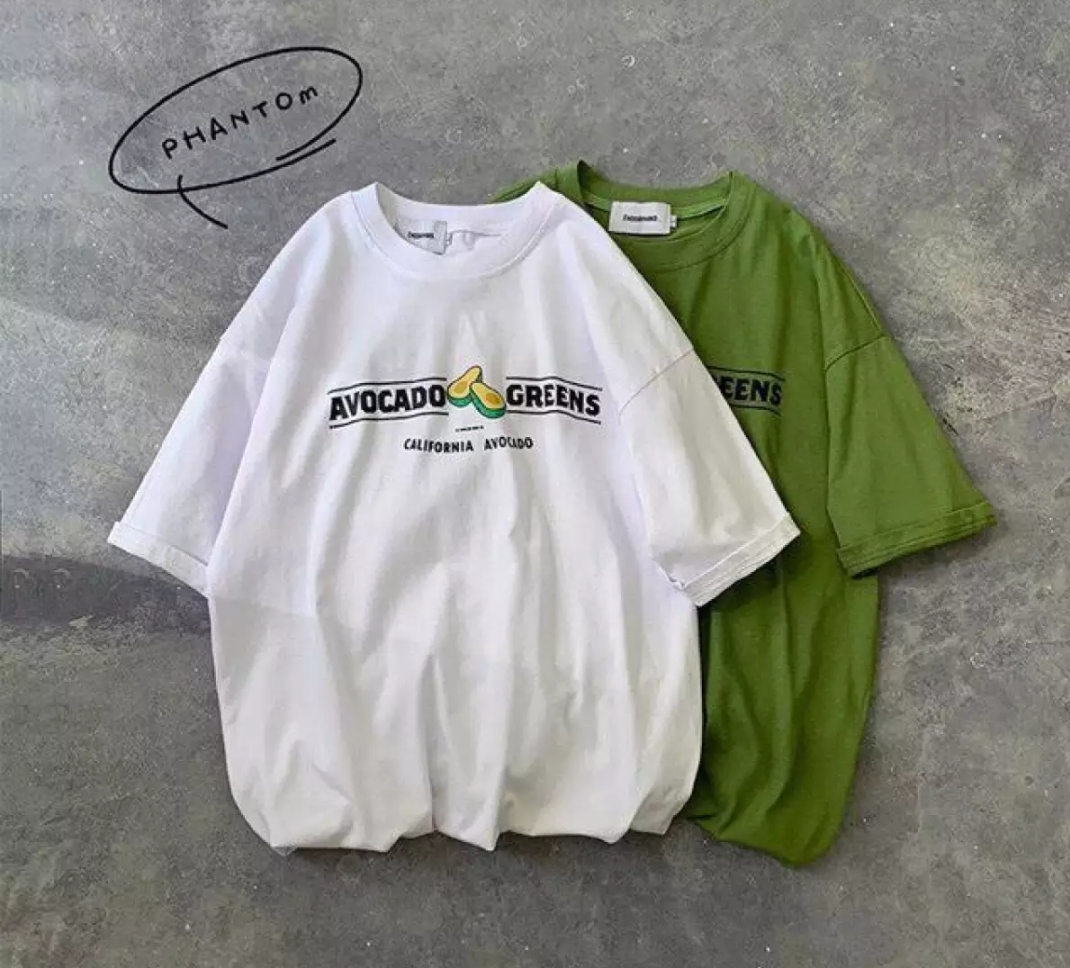 XẢ HÀNG - ĐỒNG GIÁ 19K] Áo thun nữ form rộng Hàn Quốc in hình Trái Bơ dễ thương vải dày mịn mát