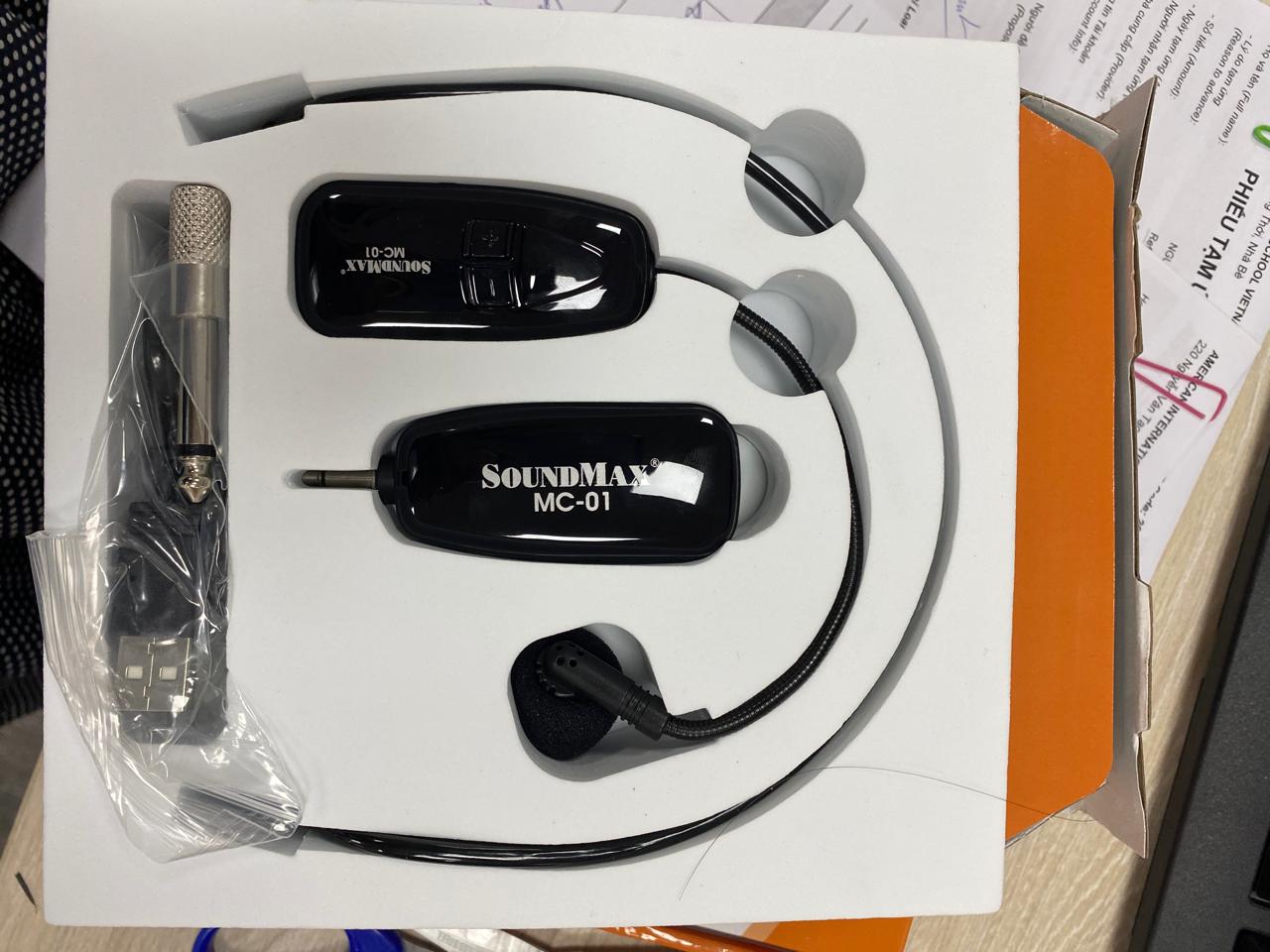 Microphone đeo tai không dây SoundMax MC-01