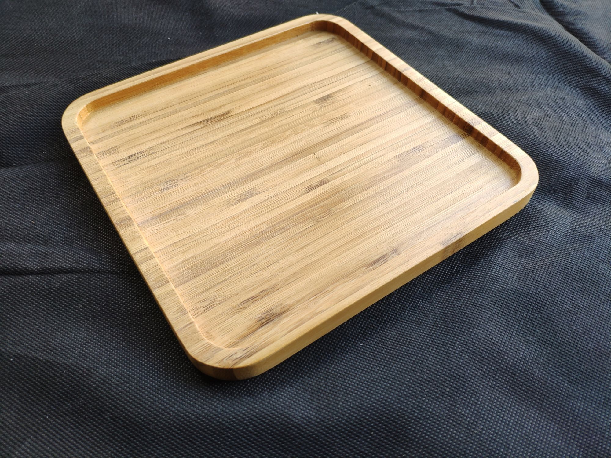 khay gỗ tre vuông 23x23cm
