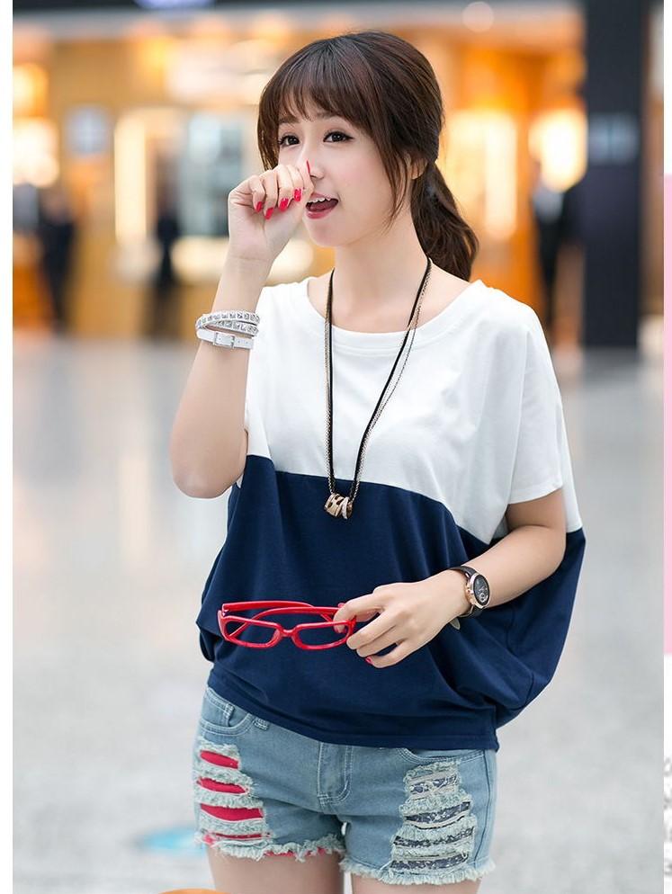 Áo thun nữ 2 màu kiểu cánh dơi A01