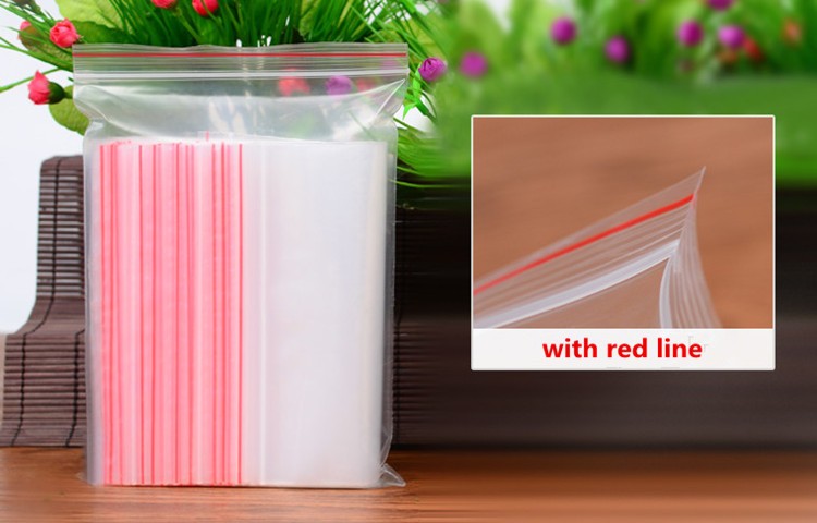 HCM - (1KG) Túi Zipper Chỉ Đỏ - Đủ Các Size Giá Rẻ