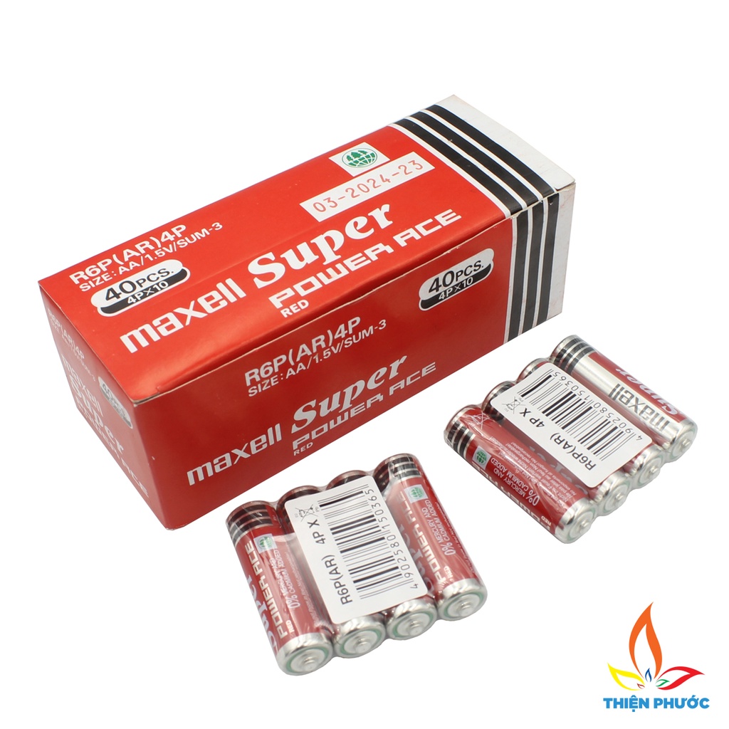Pin Maxell AA - AAA vỉ 4 viên THIỆN PHƯỚC