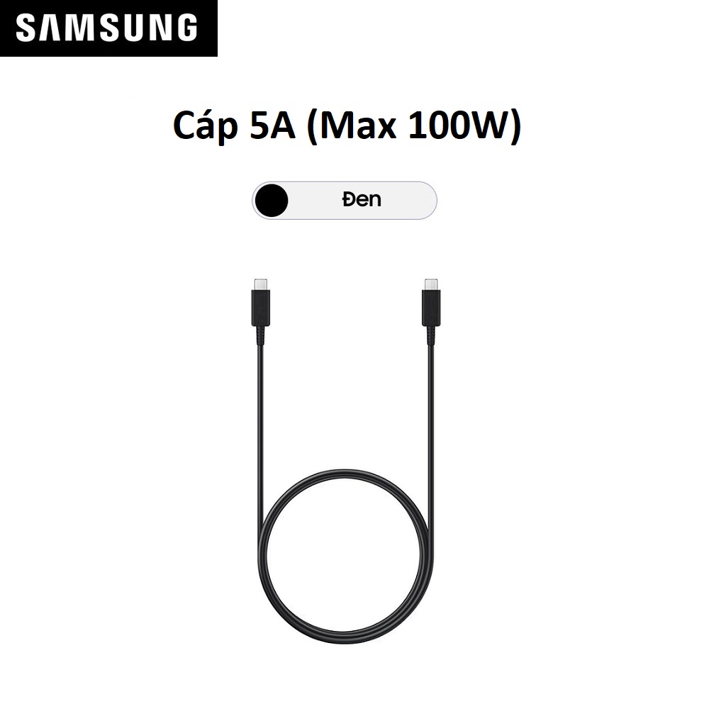 Cáp sạc Samsung C-C5A, 1m (Dành cho củ sạc 45W và 65W) - Hàng Chính Hãng