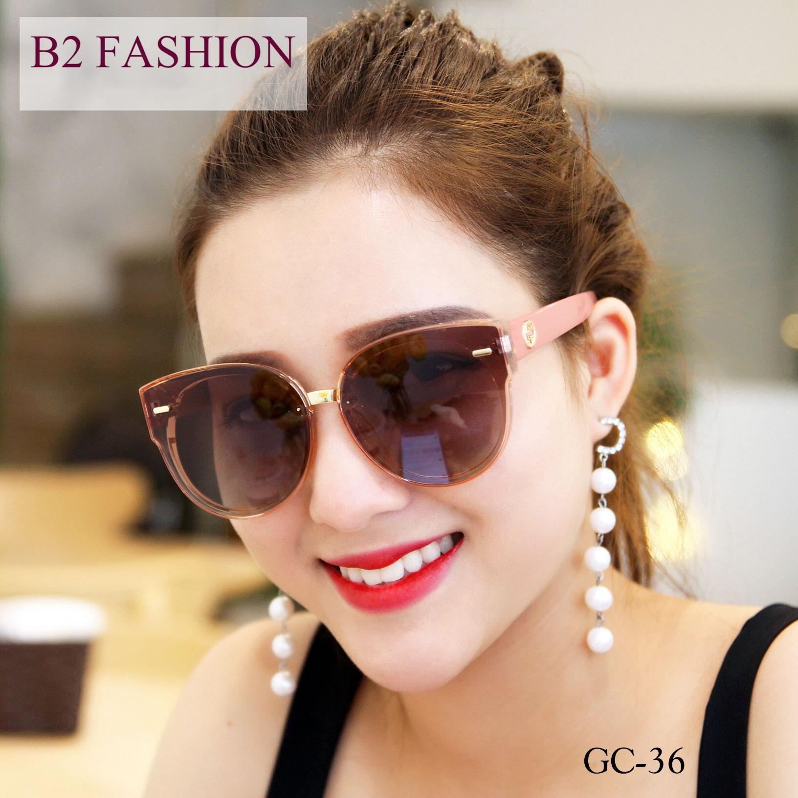 Kính mát nữ GC 36 Polarized cao cấp. Kính râm nữ thời trang chống tia UV400