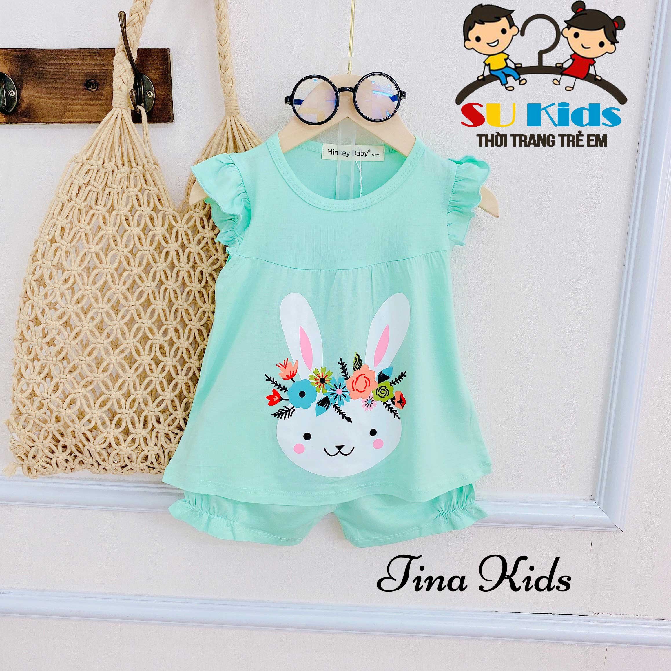 Bộ thun lạnh bé gái Cánh Tiên