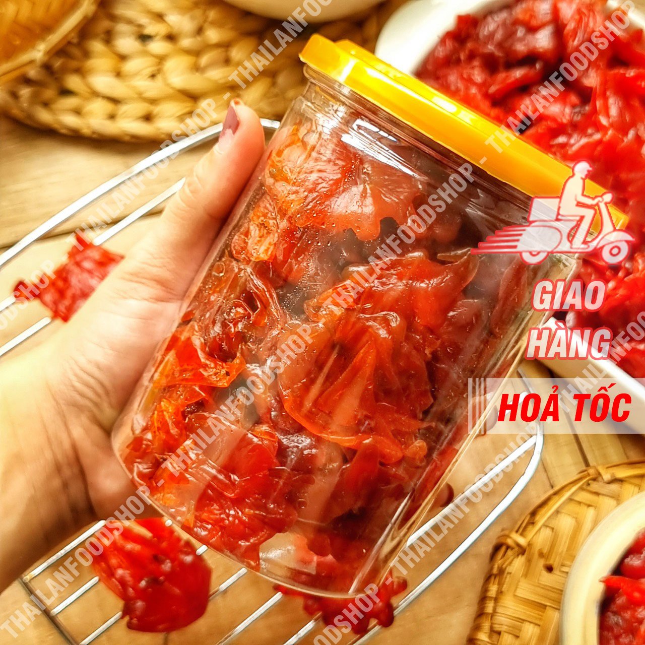 Mứt Hoa Hồng Đà Lạt (Mứt Hibiscus) - Lon 300gr