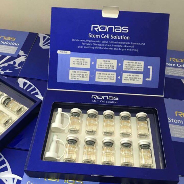 [HCM]Tế Bào Gốc Ronas Stem Cell Solution 1 Hộp 10 Lọ