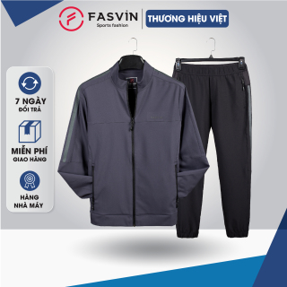 Bộ quần áo thể thao nam Fasvin BC20406.HN vải gió chun 01 lớp co giãn mềm thumbnail