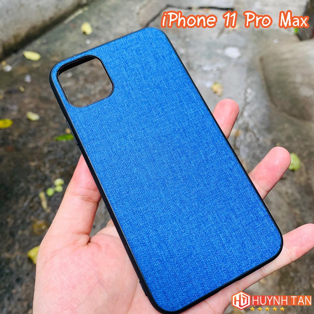 [HCM]Ốp lưng Iphone 11 Pro Max Vân vải Jean