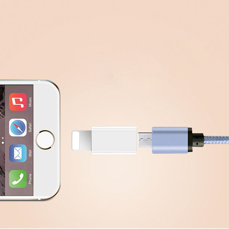 Đầu chuyển đổi chân Micro USB sang Lightning (Iphone Ipad)