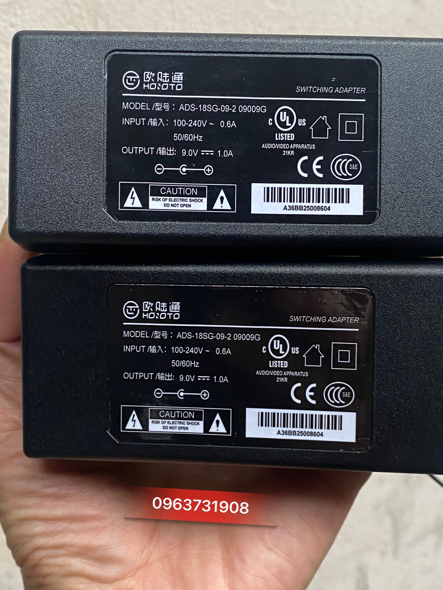 Dây sạc máy PAX D210 9V 1A cao cấp