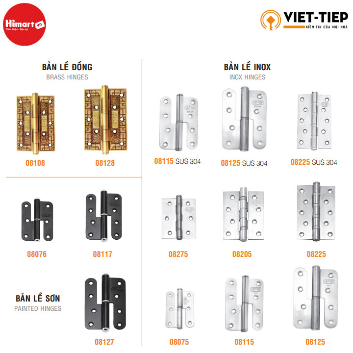 Bản lề Inox Việt Tiệp 08115
