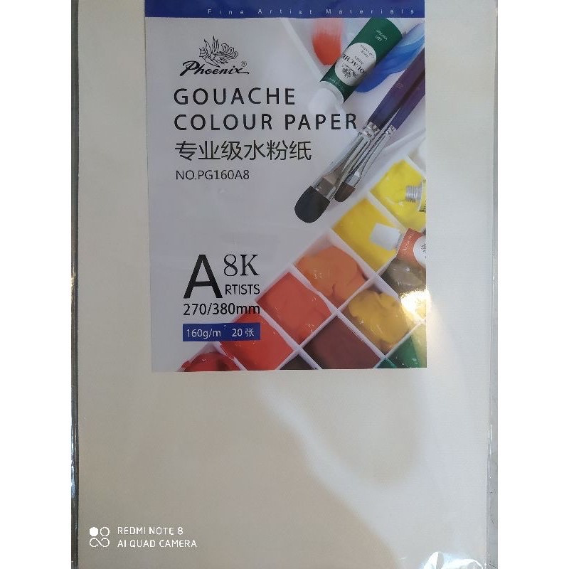 Giấy vẽ màu nước A3 lỡ phoenix 160gsm