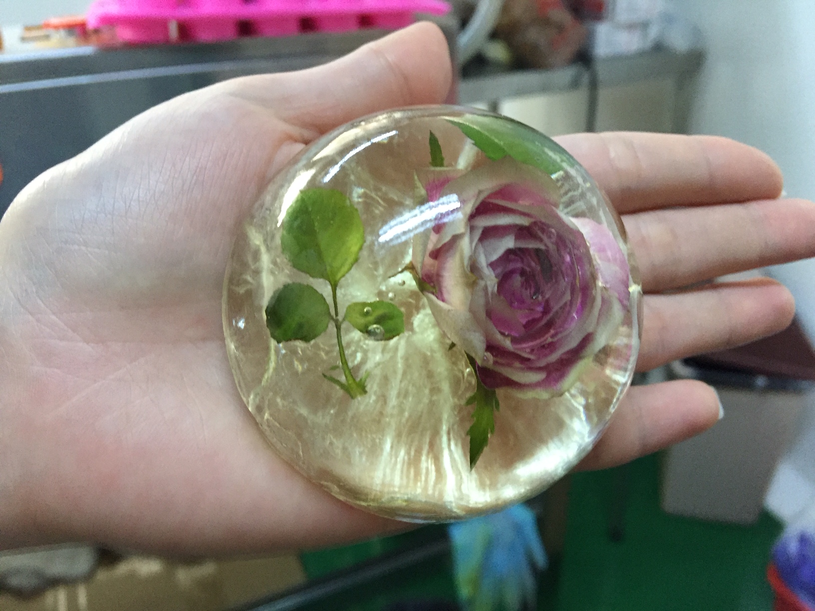 Xà bông trong suốt / Hoa hồng