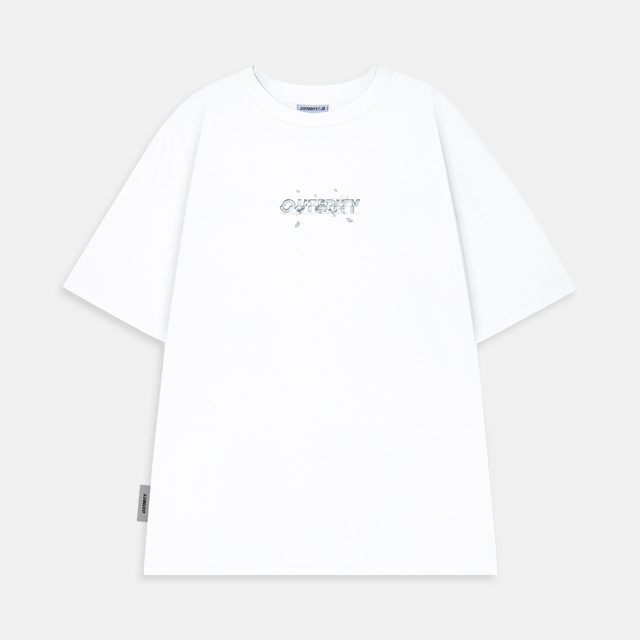 Áo thun Outerity Break Down Logo / Trắng - ORT.B 134