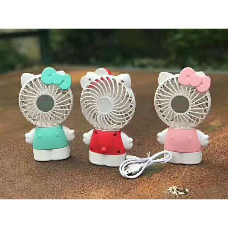 Quạt Tích Điện Hello Kitty
