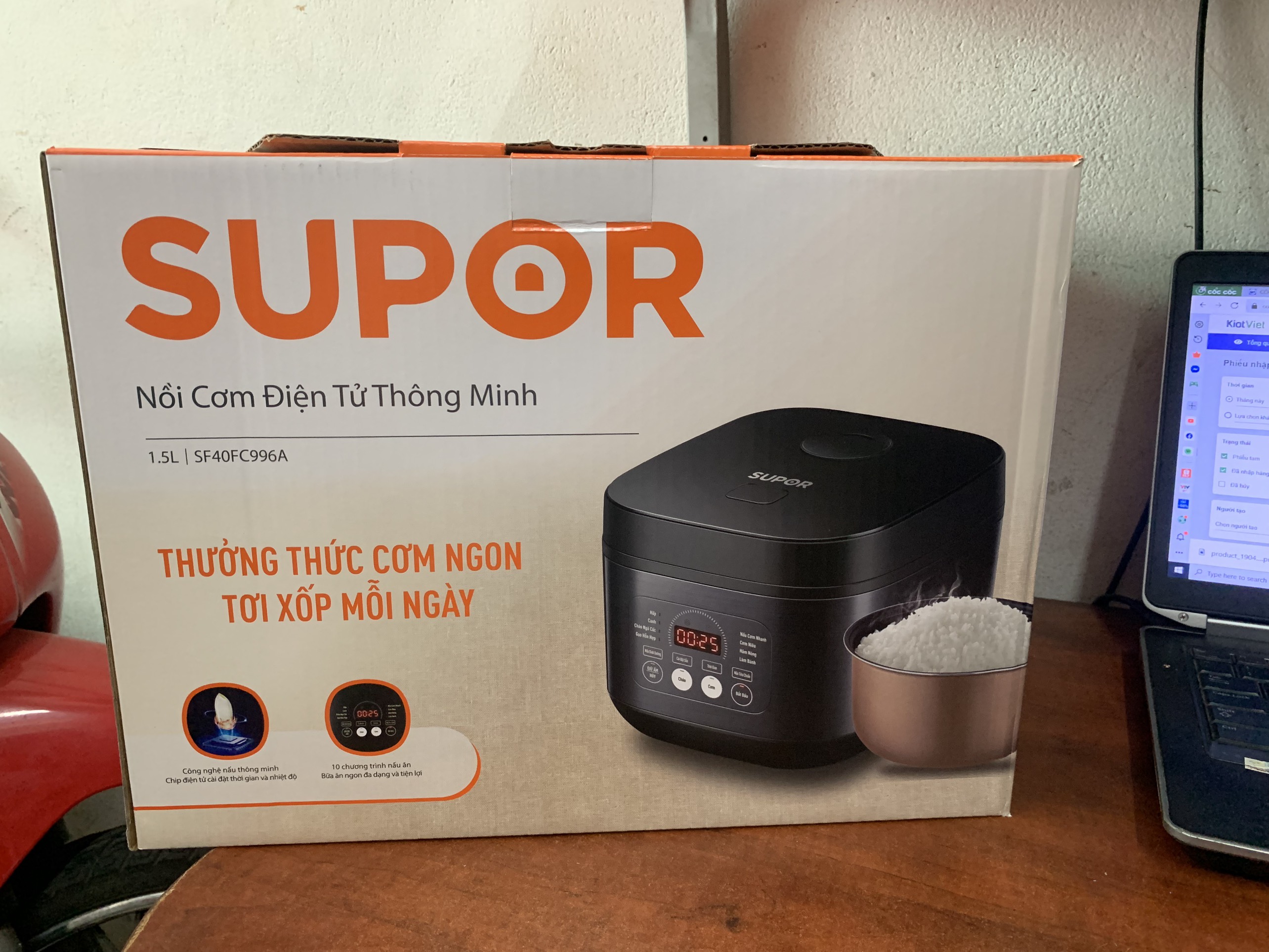 Nồi cơm điện tử thông minh Supor SF40FC996A 1.5 Lít