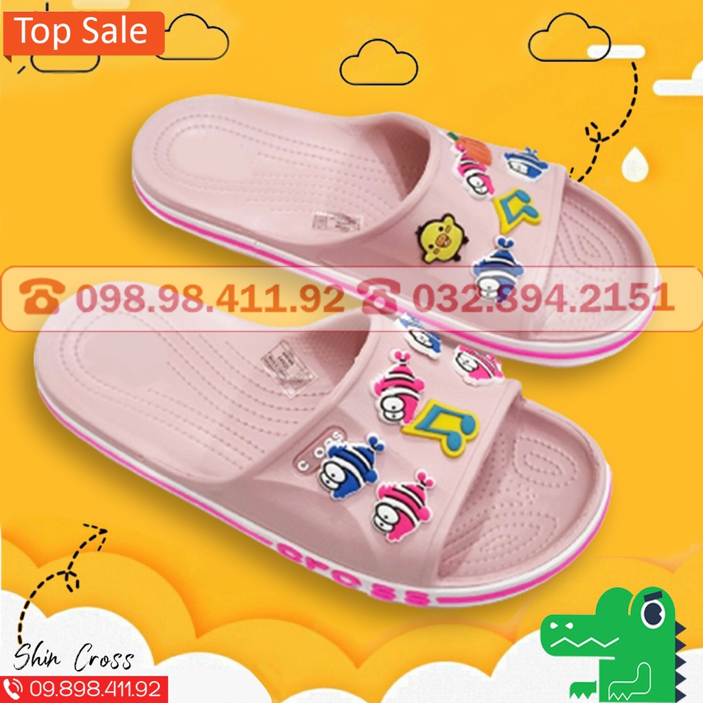 Dép lê Cross tổng hợp các màu bán chạy MAILEBADE tặng thêm 12 sticker cross