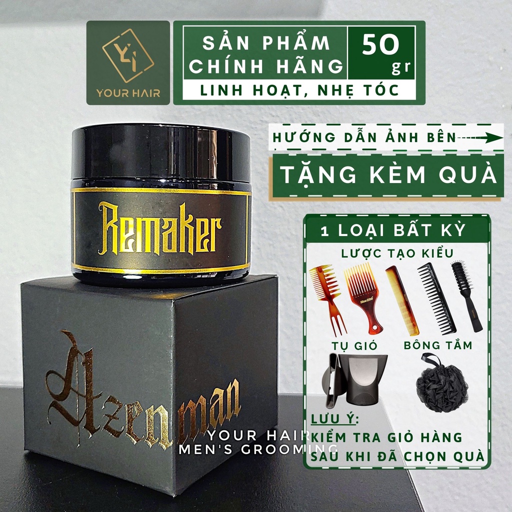 Sáp vuốt tóc Remaker AzenMan - 50g