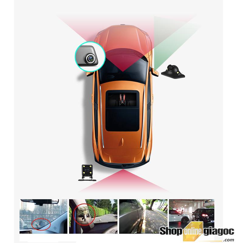 Combo Camera Hành Trình 5 Inch cảm ứng+ Camera Cặp Lề + Camera Lùi HD