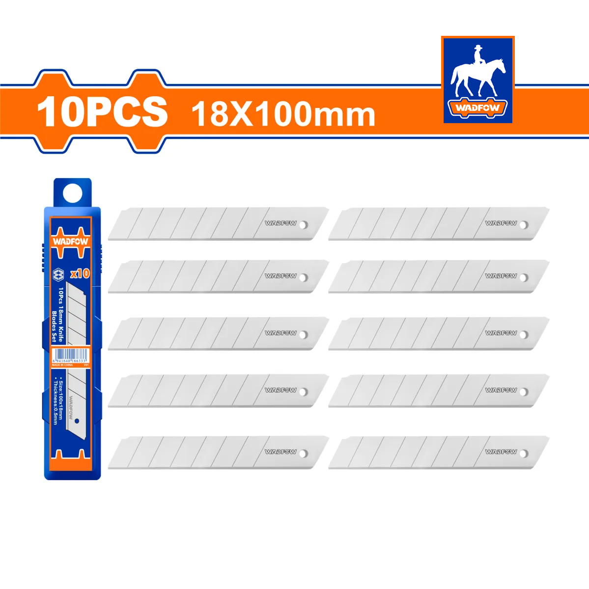 Hộp 10 Lưỡi Dao Rọc Giấy YIDISI A-100