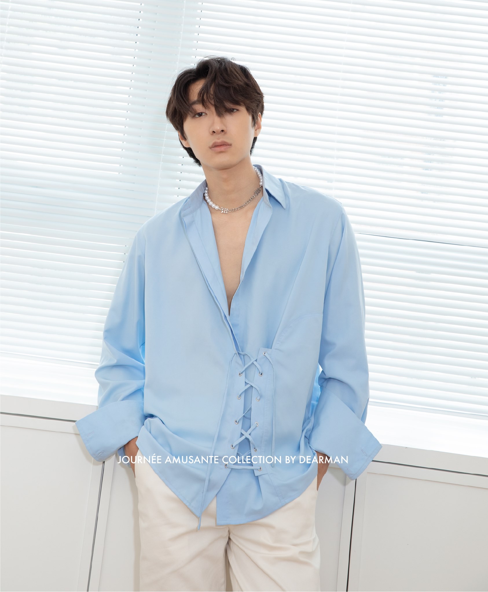 ÁO SƠ MI RÚT DÂY -  SHORELINE SHIRT - DEARMAN