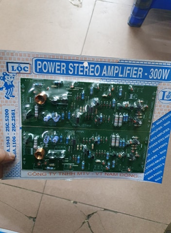 Mạch công suất 8 sò 2 vế 300w lộc