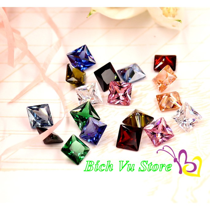 [HCM]Đá Roushi (đá siêu sáng như kim cương) | 4V/28K kích thc 8mm sản phẩm thiết kế tinh xảo đa dạng mẫu mã kích cỡ đảm bảo hàng như mô tả và hình ảnh